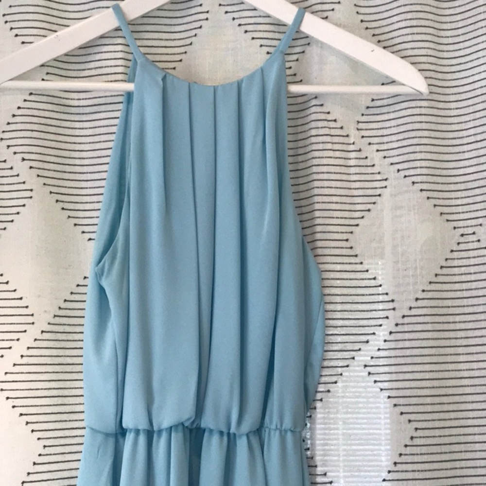 Light Blue Short Formal Dress